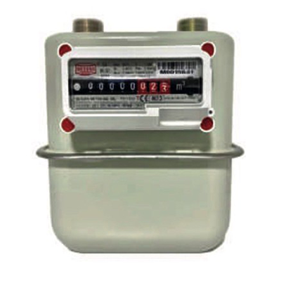 CONTATORE GAS CLASSE G4 MID 6mc/h 1''1/4 PER GAS METANO E GPL