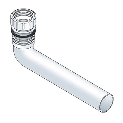 CURVA DI PROLUNGA PP DIAMETRO 40X40 MASCHIO FEMMINA CM.25