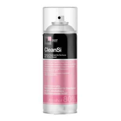 CleanSi - Spray Igienizzante per Superfici a Base Alcool 80% - 400 ml