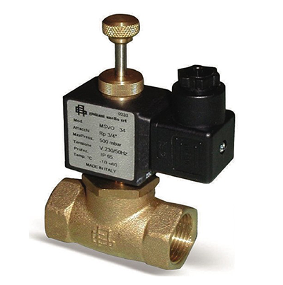 ELETTROVALVOLA GAS IN OTTONE METANO/GPL D.3/4