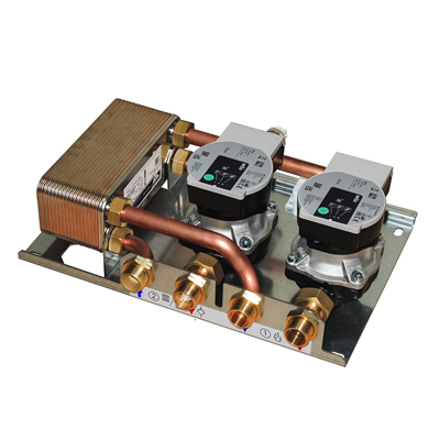 GRUPPO DI SEPARAZIONE CIRCUITI BRV 30KW CON DUE CIRCOLATORI 4031750-30