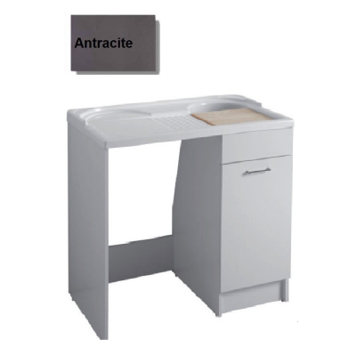 MOBILE LAVATOIO COLAVENE ANTRACITE106X60X59H VASCA DESTRA DUO 24161H