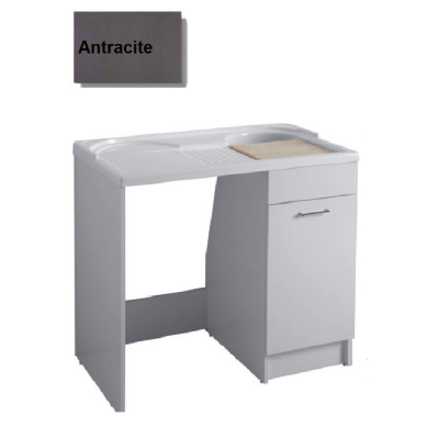 MOBILE LAVATOIO COLAVENE ANTRACITE 106X60X59H VASCA DESTRA DUO 24151H