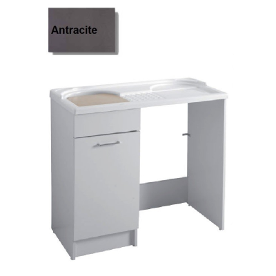 MOBILE LAVATOIO COLAVENE ANTRACITE 106X60X59H VASCA SINISTRA DUO 24152H