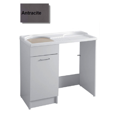 MOBILE LAVATOIO COLAVENE ANTRACITE 106X60X59H VASCA SINISTRA DUO 24162H