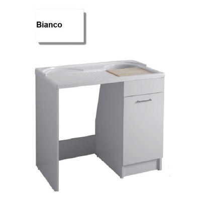 MOBILE LAVATOIO COLAVENE BIANCO 106X60X59H VASCA DESTRA DUO 24151B