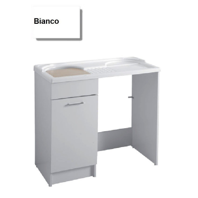 MOBILE LAVATOIO COLAVENE BIANCO 106X60X59H VASCA SINISTRA DUO 24152B