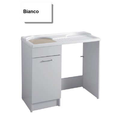 MOBILE LAVATOIO COLAVENE BIANCO 106X60X59H VASCA SINISTRA DUO 24162B