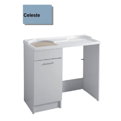 MOBILE LAVATOIO COLAVENE CELESTE 106X60X59H VASCA SINISTRA DUO 24152D