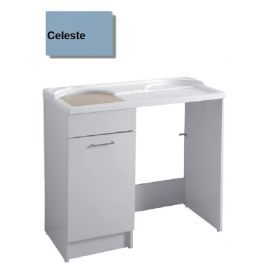 MOBILE LAVATOIO COLAVENE CELESTE 106X60X59H VASCA SINISTRA DUO 24162D