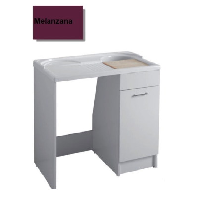 MOBILE LAVATOIO COLAVENE MELANZANA 106X60X59H VASCA DESTRA DUO 24161M