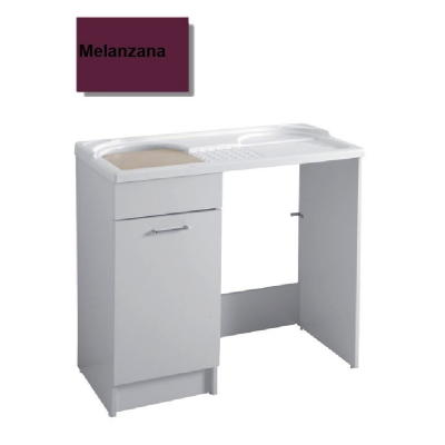 MOBILE LAVATOIO COLAVENE MELANZANA 106X60X59H VASCA SINISTRA DUO 24162M