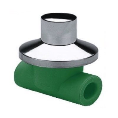 RUBINETTO INCASSO PP-R GREENTHERM 25X25 A VITONE CON CAPPUCCIO