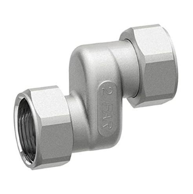 Raccordo Di Giunzione 2 CALOTTE FEMMINA FEMMINA 3/4X3/4 ECCENTRICO Ottone Calotta Mobile