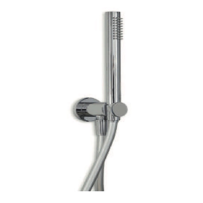 SET DOCCIA TONDA OTTONE CON PRESA ACQUA