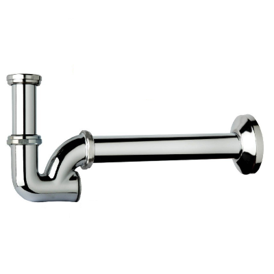 SIFONE LAVABO-BIDET A ''U'' 1.1/4X32 IN OTTONE CROMATO