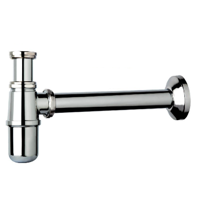 SIFONE LAVABO A BOTTIGLIA 1.1/4X32 IN OTTONE CROMATO