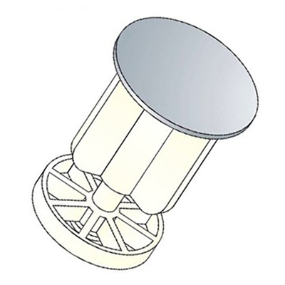 TAPPO PILETTA LAVABO*BIDET DIAMETRO 40mm IN OTTONE CROMATO