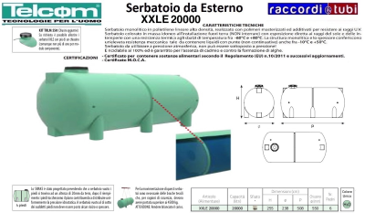 TELCOM SERBATOIO XXLE 20000