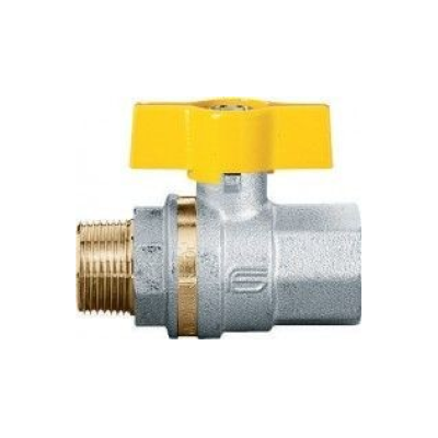 VALVOLA SFERA PER GAS 1/2 MASCHIO FEMMINA FARFALLA 1022G264F